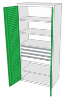 Dílenské skříně DSP 92 1_3x2_1x3_1