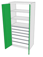 Dílenské skříně DSP 92 1_3x3_3x4