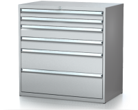 Dílenské zásuvkové skříně 21U - š 1014 x h 600 mm DKP 5427 21U 6