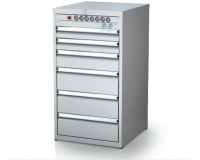 Dílenské zásuvkové skříně 21U - š 555 x h 600 mm DKP 2727 21U 6L EVH