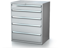 Dílenské zásuvkové skříně 21U - š 860 x h 600 mm DKP 4527 21U 5