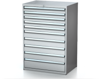 Dílenské zásuvkové skříně 26U - š 860 x h 750 mm DKP 4536 26U 10