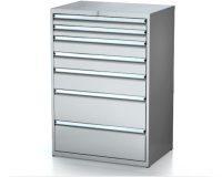Dílenské zásuvkové skříně 26U - š 860 x h 750 mm DKP 4536 26U 7