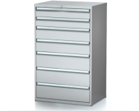 Dílenské zásuvkové skříně 29U - š 860 x h 600 mm DKP 4527 29U 7