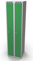 Šatní skříňka Aldop - dvouplášťové dveře, šířka / počet oddělení: 250 mm / 2