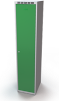 Šatní skříňka Aldop - dvouplášťové dveře, šířka / počet oddělení: 400 mm / 1