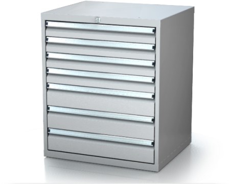 Dílenské zásuvkové skříně 17U - š 710 x h 600 mm DKP 3627 17U 7