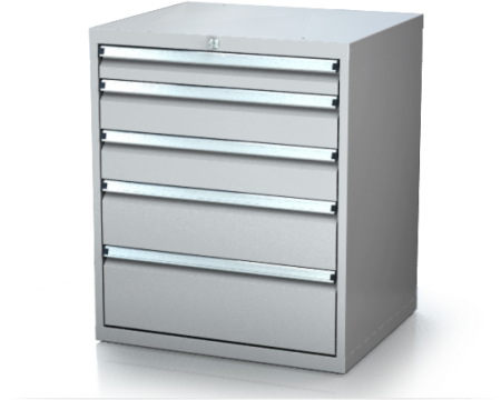 Dílenské zásuvkové skříně 17U - š 710 x h 750 mm DKP 3636 17U 5