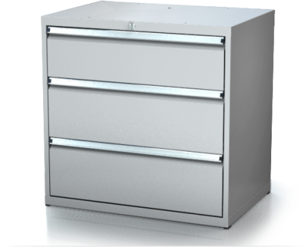Dílenské zásuvkové skříně 17U - š 860 x h 600 mm DKP 4527 17U 3