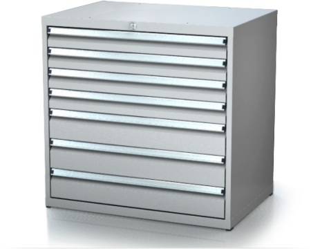 Dílenské zásuvkové skříně 17U - š 860 x h 600 mm DKP 4527 17U 6
