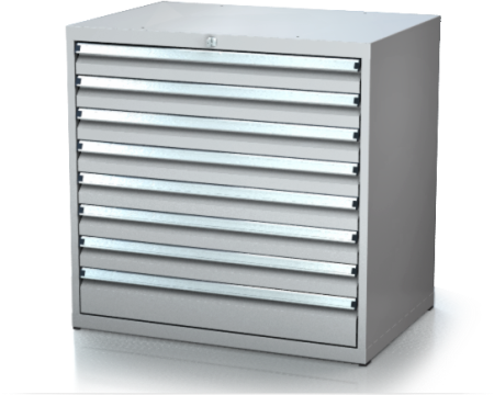 Dílenské zásuvkové skříně 17U - š 860 x h 750 mm DKP 4536 17U 8