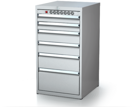 Dílenské zásuvkové skříně 21U - š 555 x h 600 mm DKP 2727 21U 6K EH
