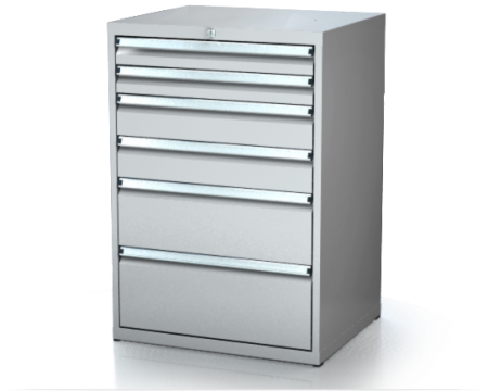Dílenské zásuvkové skříně 21U - š 710 x h 600 mm DKP 3627 21U 6