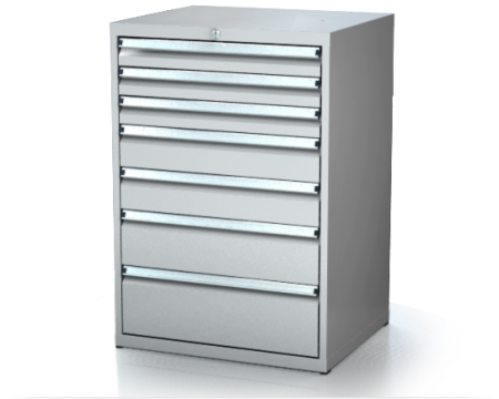 Dílenské zásuvkové skříně 21U - š 710 x h 750 mm DKP 3636 21U 7