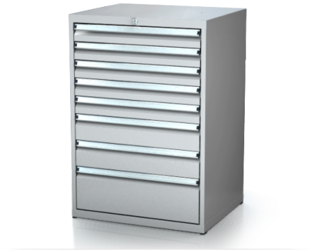 Dílenské zásuvkové skříně 21U - š 710 x h 750 mm DKP 3636 21U 8
