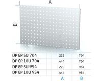 Perfopanel pro stoly ALCERA® a ALPEDE® DP EP 5U 704