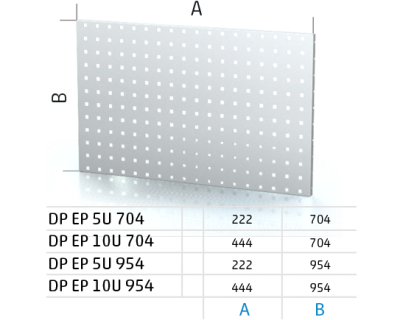 Perfopanel pro stoly ALCERA® a ALPEDE® DP EP 5U 704