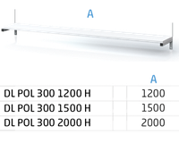 Individuální program pro systémové stoly ALSOR® DL POL 300 1500 H