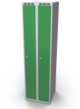 Šatní skříňka Aldop - dvouplášťové dveře, šířka / počet oddělení: 250 mm / 2